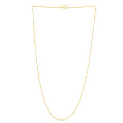 14K Yellow Gold 7 1.9mm Figaro Chain Bracelet