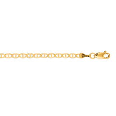 14K Yellow Gold 22 3.2mm Mariner Chain