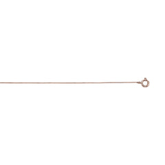 10K Rose Gold .45mm Classic Box 18 Chain with Spring Ring