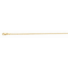 10K Yellow Gold 1.2mm Octagonal Box 18 Chain with Lobster Lock