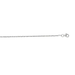 10K Yellow Gold 1.6mm Solid Diamond Cut Royal Rope 20 Chain with Lobster Lock