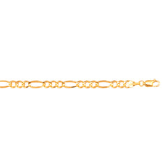10K Yellow Gold 4.5mm Figaro 24 Chain with Lobster Lock