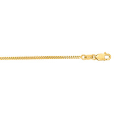 10K Yellow Gold 1.4mm Gourmette 20 Chain with Lobster Lock