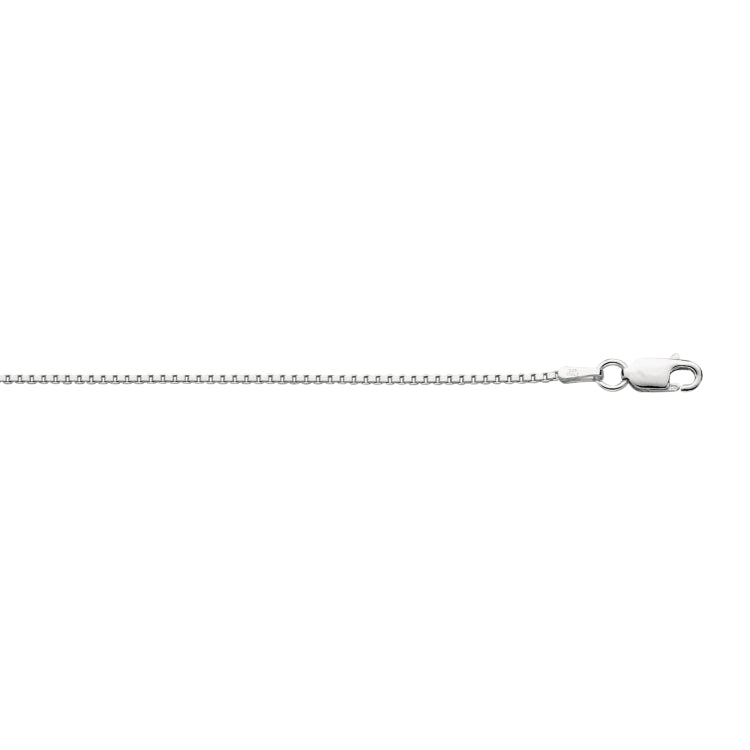 Sterling Silver 1.3mm Classic Box 24 Chain with Lobster Clasp