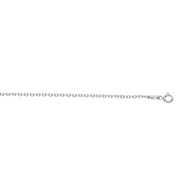 Sterling Silver 1.5mm Diamond Cut Cable 20 Chain with Lobster Clasp