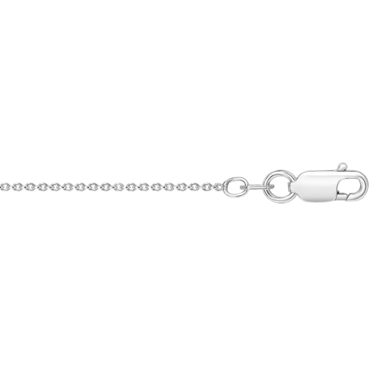 Sterling Silver 1.8mm Round Cable 24 Chain with Lobster Clasp