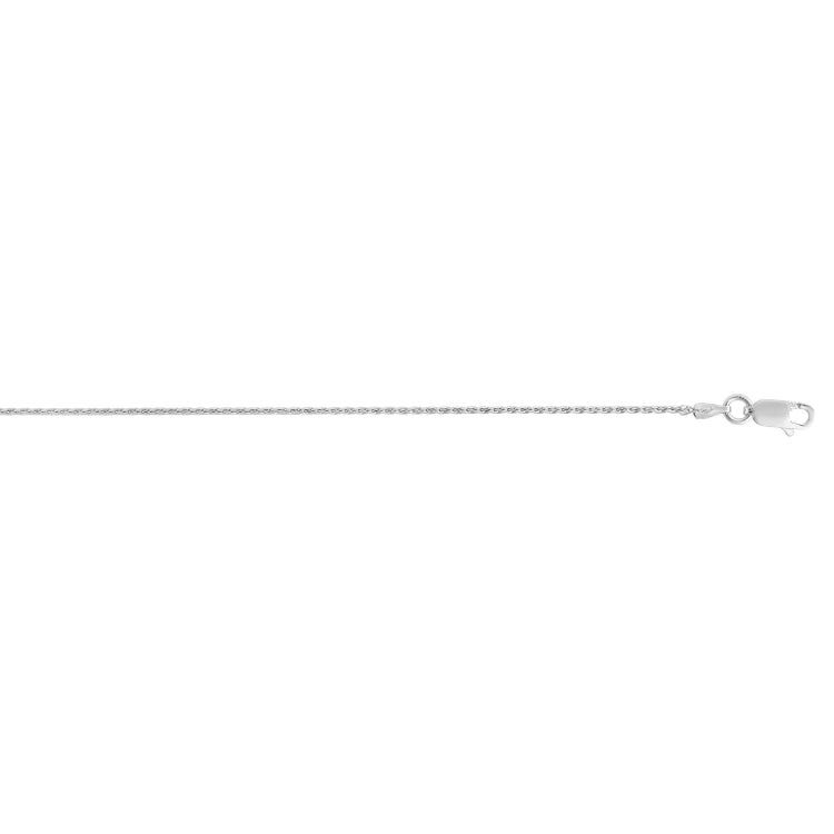 Sterling Silver 1.1mm Diamond Cut Wheat 16 Chain with Lobster Clasp