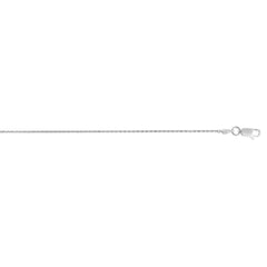 Sterling Silver 1.1mm Diamond Cut Wheat 20 Chain with Lobster Clasp
