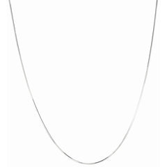 Sterling Silver 1.1mm Octogonal Snake 20 Chain with Lobster Clasp