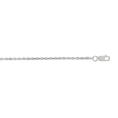Sterling Silver 1.8mm Rope 24 Chain with Lobster Clasp