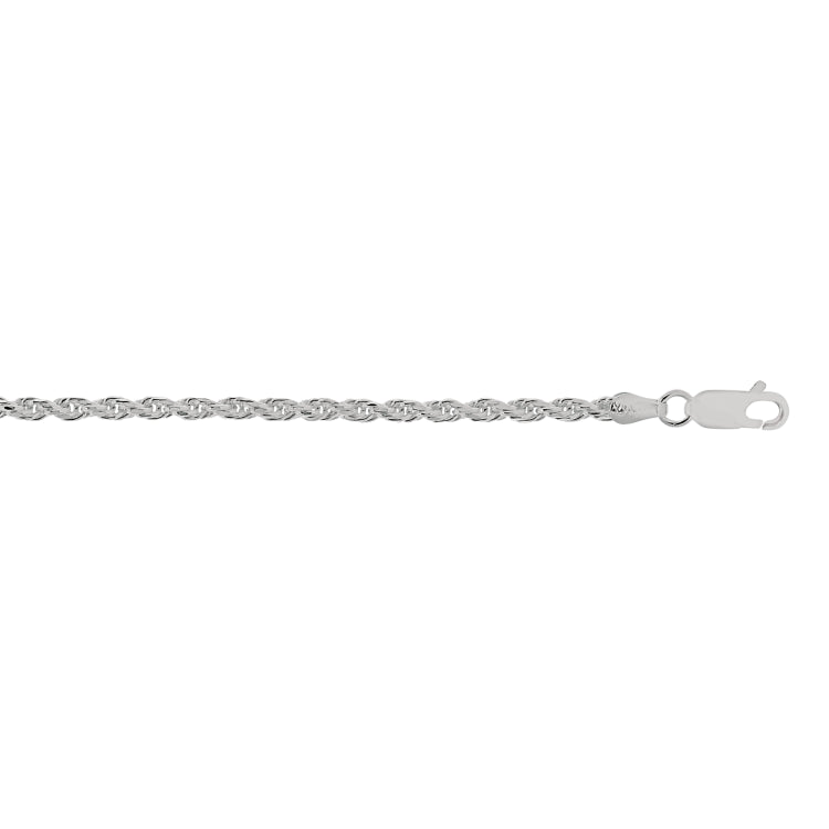 Sterling Silver 2.9mm Rope 18 Chain with Lobster Clasp