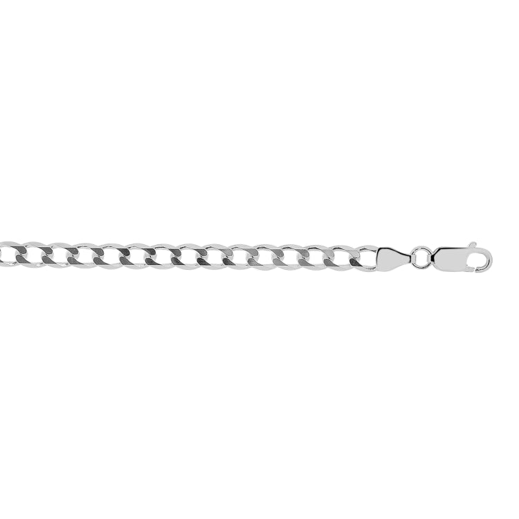Sterling Silver 4.7mm Comfort Curb 30 Chain with Lobster Clasp