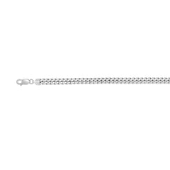 Silver 6.3mm Miami Cuban 8.5 Chain Bracelet with Box Lock