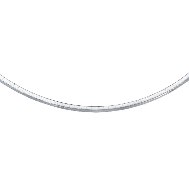 Sterling Silver 6mm Omega 18 Chain with Lobster Clasp