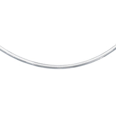 Sterling Silver 6mm Omega 18 Chain with Lobster Clasp