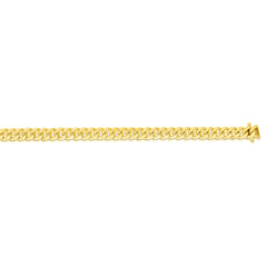 10K Yellow Gold 26 4.9mm Classic Miami Cuban Chain with Box Lock