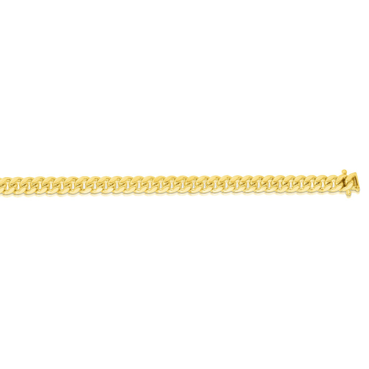10K Yellow Gold 26 6.1mm Classic Miami Cuban Chain with Box Lock