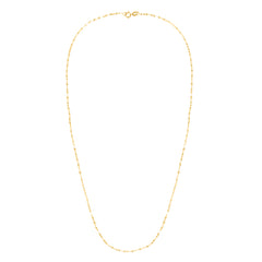 14K Yellow Gold 1.4mm Mirror Rolo 24 Chain with Lobster Lock