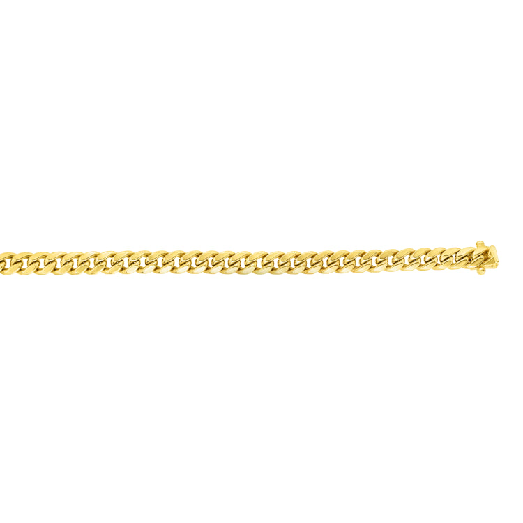 14K Yellow Gold 22 3.2mm Miami Cuban Chain with Box Clasp