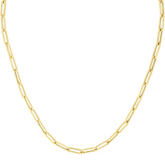 10K Yellow Gold 4.2mm Polished 7.5 Paperclip Bracelet