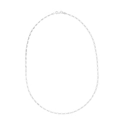 Sterling Silver 38 Paperclip Chain Necklace with Lobster Clasp.
