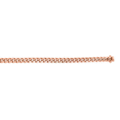 14K Rose Gold 22 6.1mm Classic Miami Cuban Chain with Box Lock