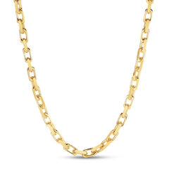 14K Yellow Gold 6.1mm French Cable 8.25 Chain Bracelet with Lobster Clasp