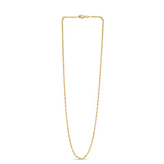 14K Yellow Gold 1.7mm Lumina 20 Chain Necklace with Lobster Clasp