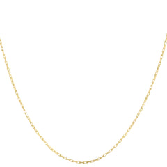 14K Yellow Gold 1.3mm French Cable 18 Chain with Lobster Clasp