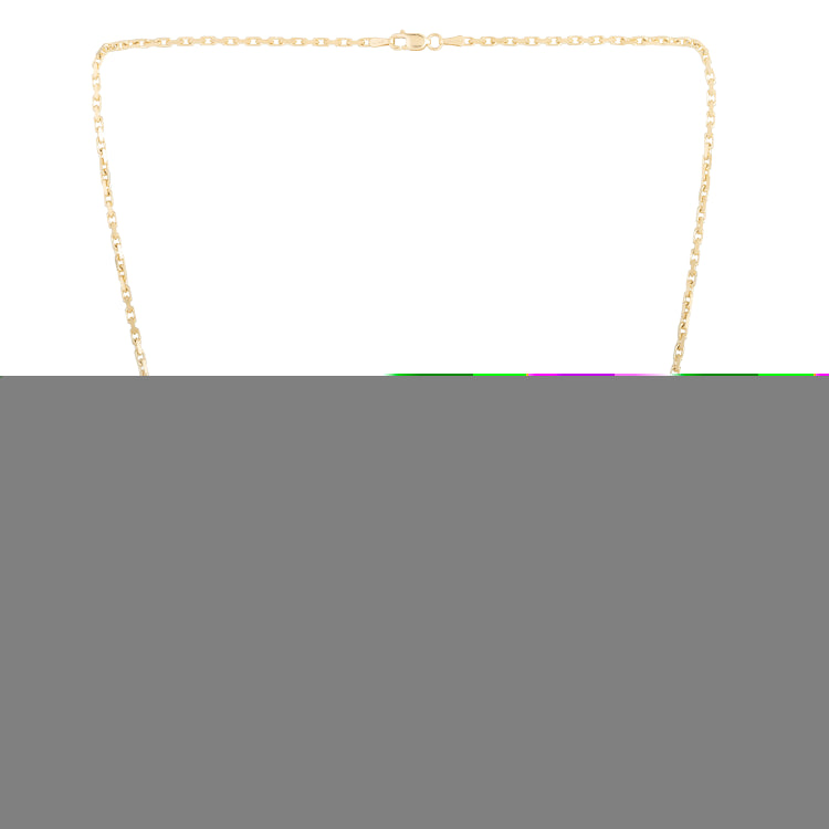 14K Yellow Gold 1.9mm French Cable 18 Chain with Lobster Clasp