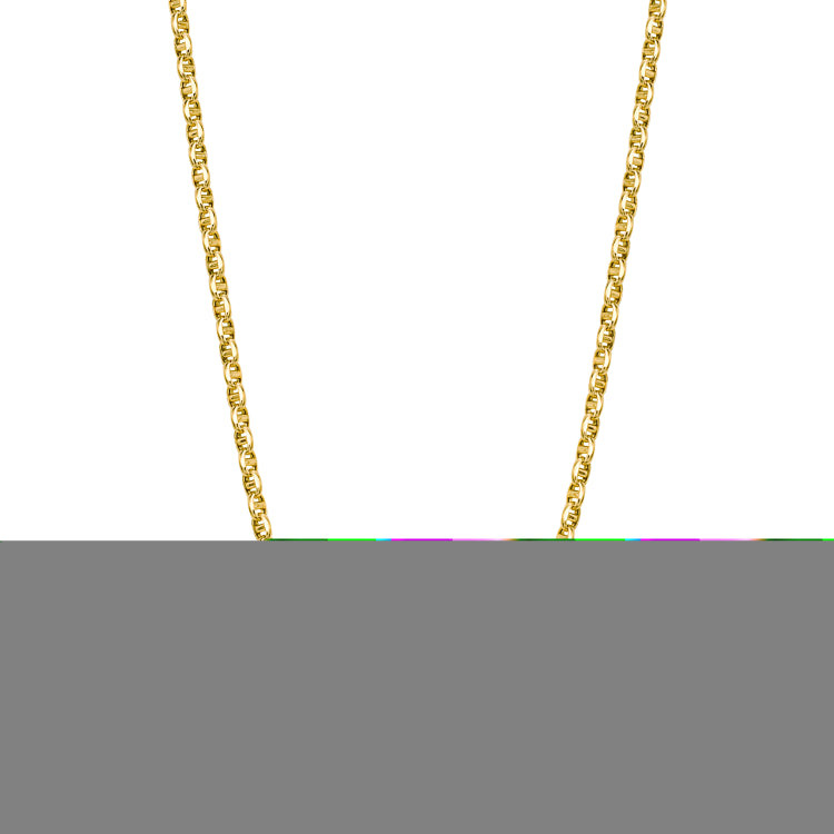 14K Yellow Gold 3mm Polished Lite Anchor 20 Chain with Lobster Clasp