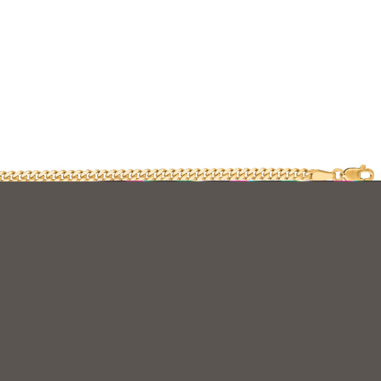 14K Yellow Gold 3.6mm Gourmette 24 Chain