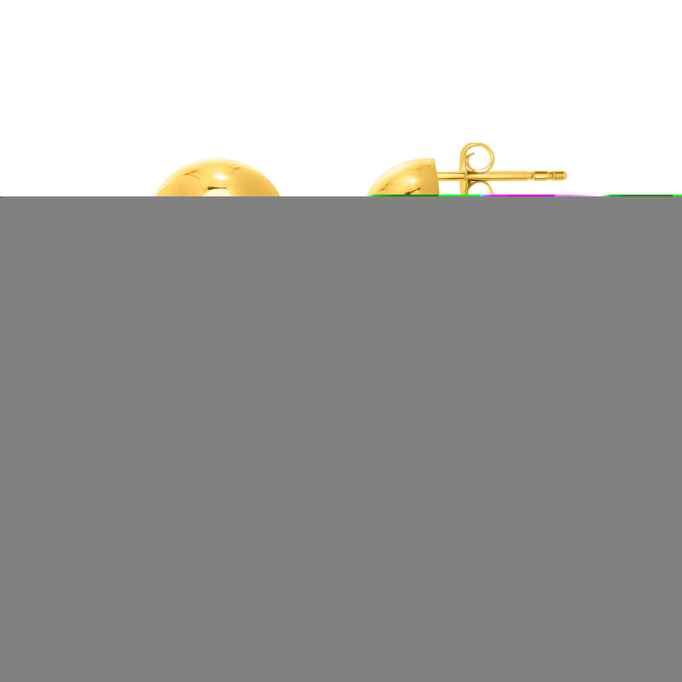 Sterling Silver (Yellow Gold Plated) Polished Puffed Oval Double Button Drop Earrings with Push Back Clasp.