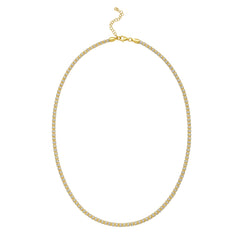 Silver with Gold Plating 16 Fancy Ice Chain with Pear Shaped Lobster Clasp