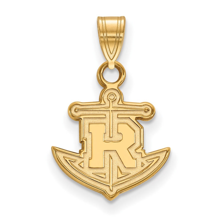 10k Gold LogoArt Rollins College Anchor Small Pendant