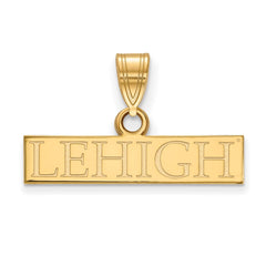 10k Gold LogoArt Lehigh University Small Bar Pendant