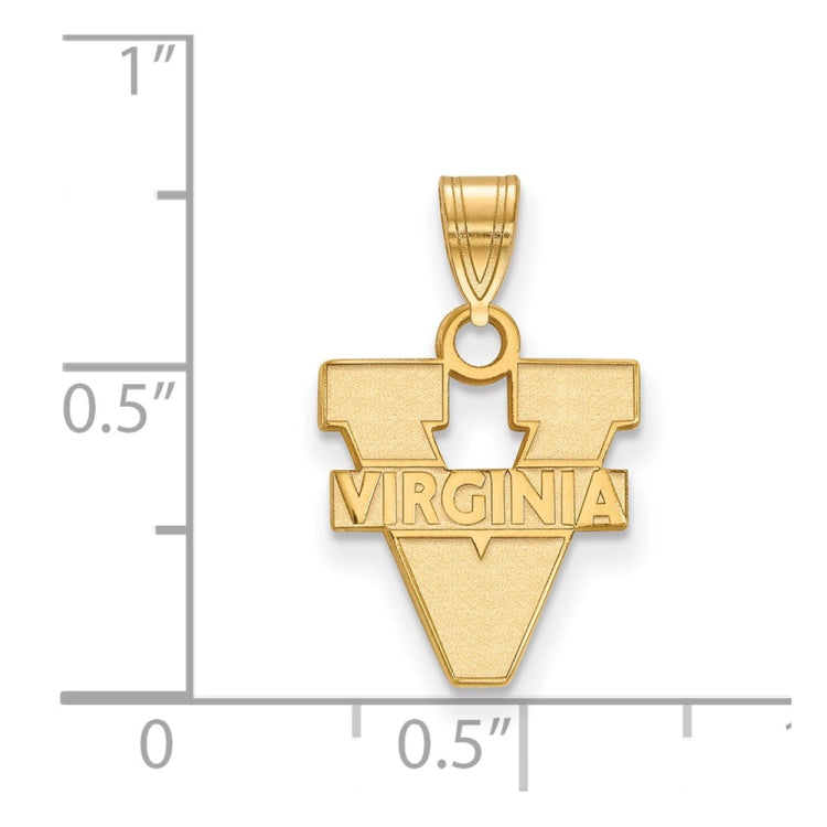 10k Gold LogoArt University of Virginia Small Pendant
