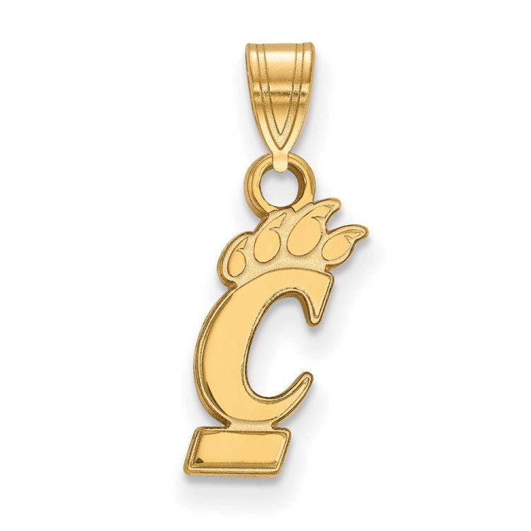 14k Gold LogoArt University of Cincinnati Small Pendant