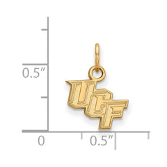 14k Gold LogoArt University of Central Florida U-C-F Extra Small Pendant