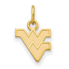 14k Gold LogoArt West Virginia University W-V Extra Small Pendant