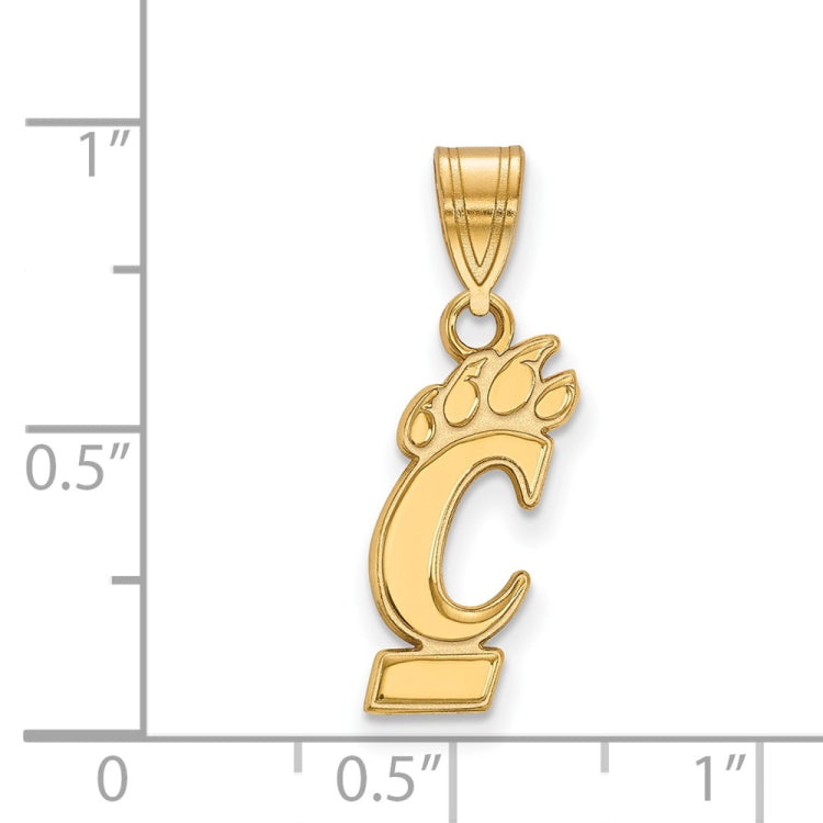 10k Gold LogoArt University of Cincinnati Medium Pendant
