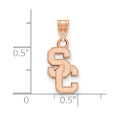 14k Rose Gold University of Southern California S-C Small Pendant