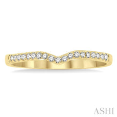 1/6 Ctw Round Cut Diamond Wedding Band in 14K Yellow Gold