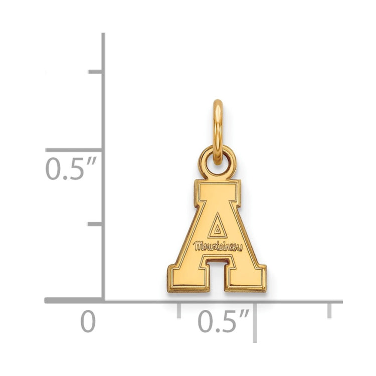 14k Gold LogoArt Appalachian State University Extra Small Pendant