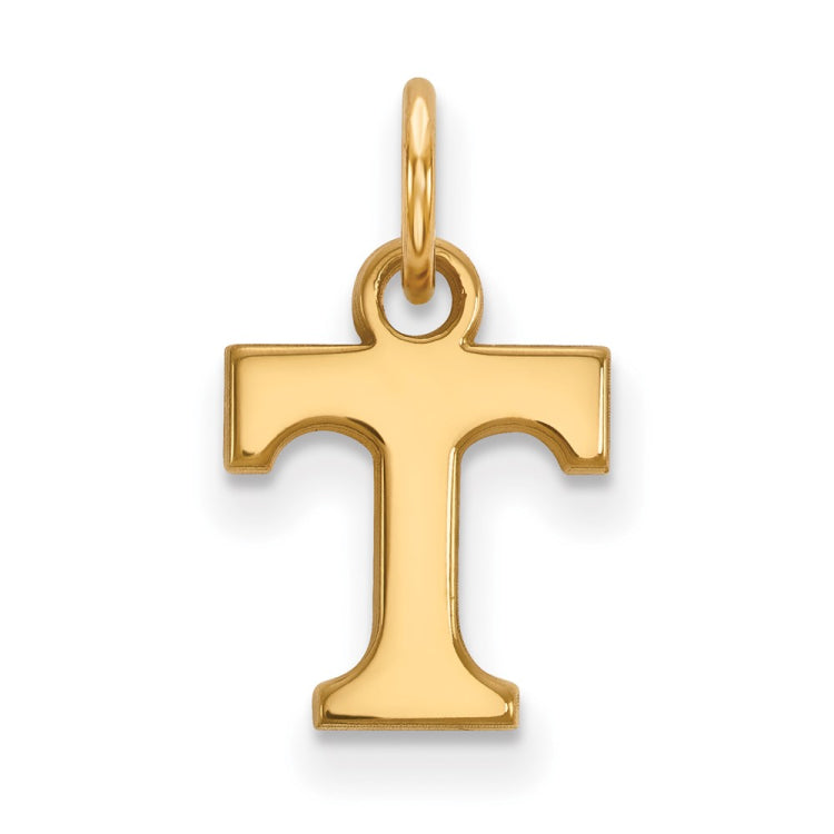 14k Gold LogoArt University of Tennessee Letter T Extra Small Pendant