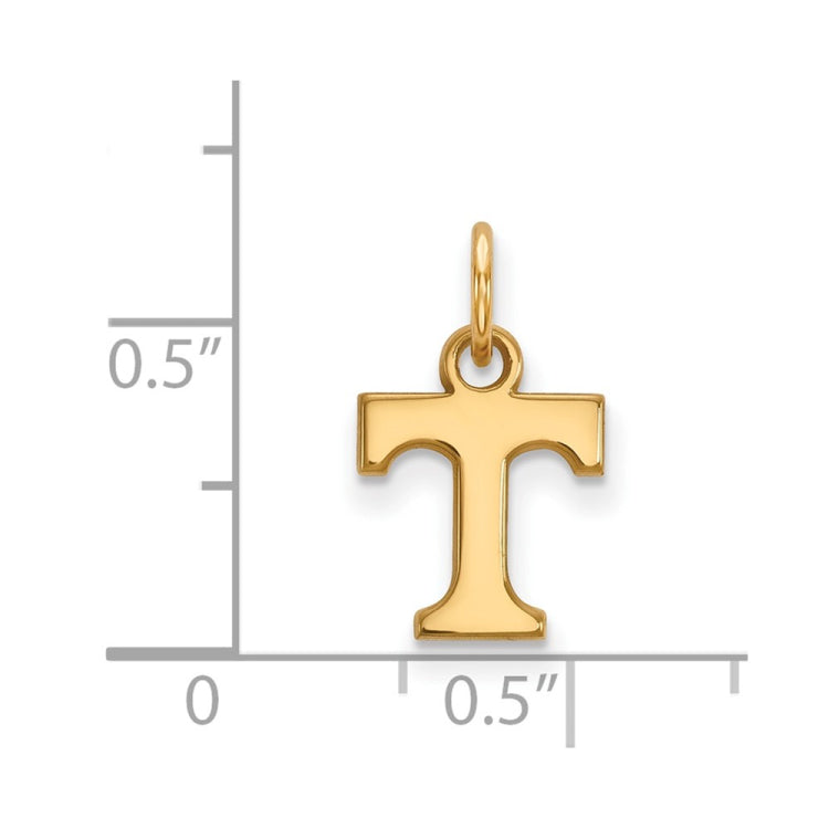 14k Gold LogoArt University of Tennessee Letter T Extra Small Pendant