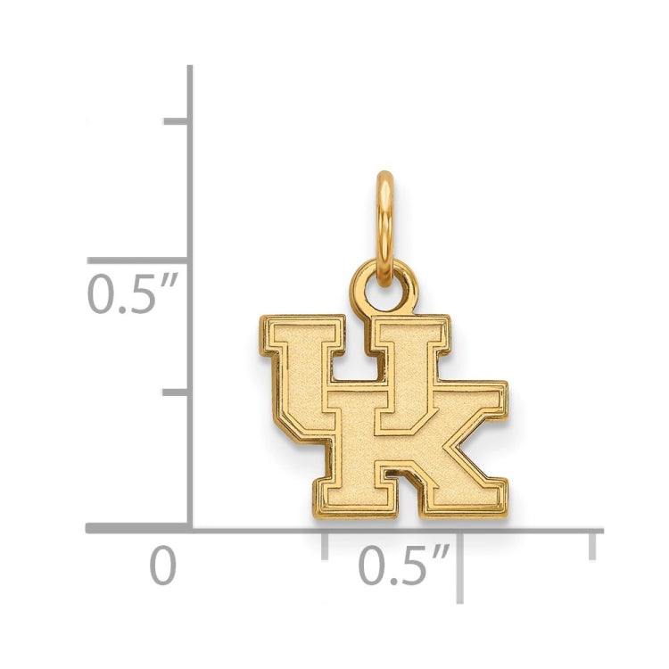 10k Gold LogoArt University of Kentucky U-K Extra Small Pendant