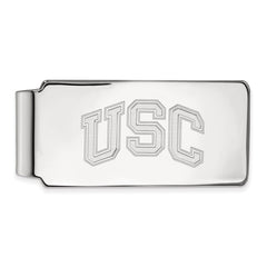 Sterling Silver Rhodium-plated University of Southern California U-S-C Money Clip