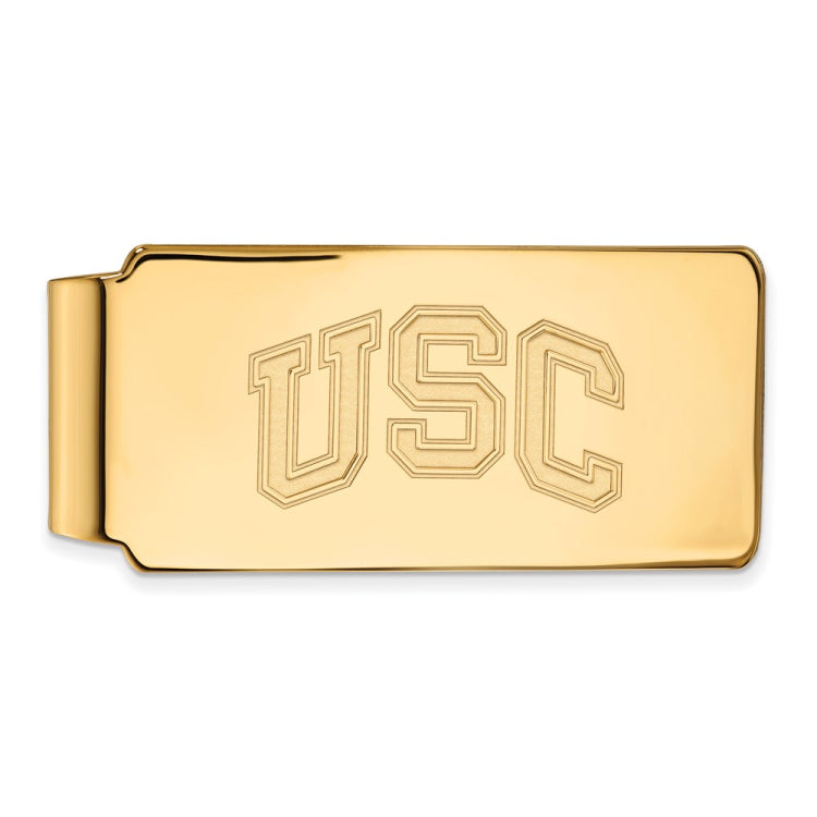 Sterling Silver Gold-plated University of Southern California U-S-C Money Clip