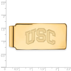 Sterling Silver Gold-plated University of Southern California U-S-C Money Clip